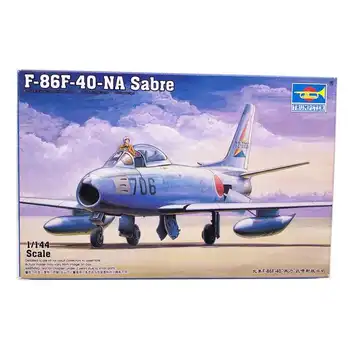 1: 144 Североамериканский Реактивный Истребитель F-86 Saber F-40 Пластиковая Модель в сборе
