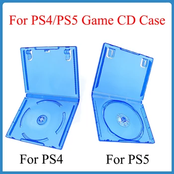 1 шт. для PS4, футляр для компакт-дисков для Sony PS4/PS5, прозрачный синий футляр для хранения DVD, Защитная коробка, пластиковые коробки для хранения дисков, аксессуары