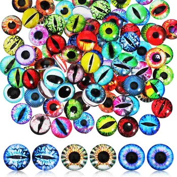 100 шт Стеклянные глазки, глазки для рукоделия, Глаза для животных, Глаза для вязания крючком, Глаза для животных, Глазные яблоки Diy для мягких игрушек