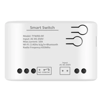 1CH RF Smart Switch AC85-250V WIFI Tuya Пульт Дистанционного Управления 433 Выключатель Света 10A Release Самоблокирующаяся Блокировка Медленно