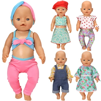 2023 Новый набор персонажей, кукольная одежда, подходящая для кукол born baby 43 см, одежда для кукол reborn, аксессуары для кукол