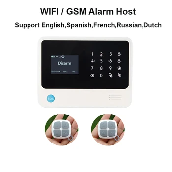 433 МГц WIFI GSM Сигнализация Панель G90B Plus Поддержка Управления Приложением Французский Английский Испанский Русский Голландский Двусторонний Звонок SMS/Call Alarm