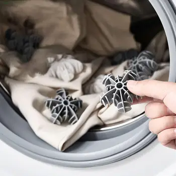 5x Силиконовые шарики для стирки белья, предотвращающие намотку и спутывание одежды, моющие шарики для стиральной машины, плавающие в случайном порядке для удаления волос