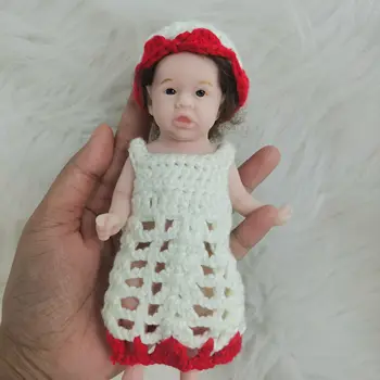 6-Дюймовая силиконовая кукла Mini Reborn для всего тела, реалистичные маленькие куклы Bebereborn, подарок-сюрприз для детей, Антистресс