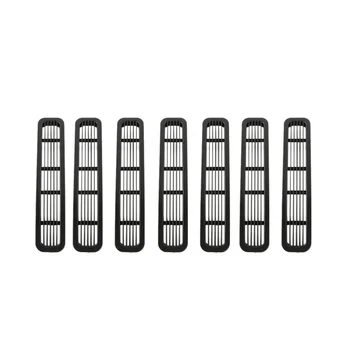 7 шт. Вставки в переднюю сетчатую решетку радиатора для Wrangler TJ и 1997-2006 гг.