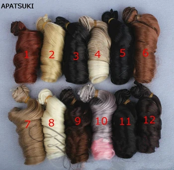 BJD SD Кукольные волосы своими руками для куклы Барби, сделанные своими руками из высокотемпературной проволоки, Кудрявый волнистый парик натурального цвета, Парики для волос