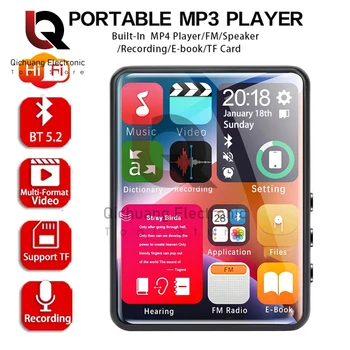 Bluetooth MP3-плеер с 2,4-дюймовым Экраном HiFi Музыкальный Плеер Встроенный Динамик Поддерживает несколько языков С электронной книгой / FM / Радио / Видео