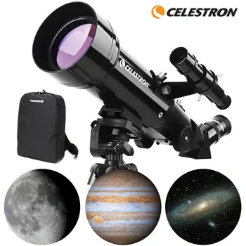 Celestron 70400 Travel Scope Портативный Рефракторный Астрономический Телескоп, Монокуляр С астрономическим пакетом, штатив для начинающих