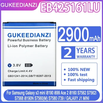 GUKEEDIANZI EB425161LU 2900 мАч Батарея Для Samsung Galaxy S Duos S7562 S7566 S7568 i8160 S7582 S7560 S7580 i8190 i739 i669