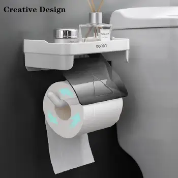 MENGNI-Настенный держатель для туалетной бумаги без сверла, диспенсер для салфеток в ванной, Самоклеящийся кухонный держатель для рулонной бумаги, подставка для аксессуаров