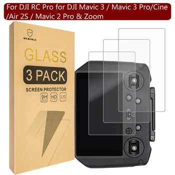 Mr.Shield [3 упаковки] [Закаленное стекло] Защитная пленка для экрана DJI RC Pro для DJI Mavic 3 /Mavic 3 Pro /Cine/ Air 2S / Mavic 2 Pro & Zoom