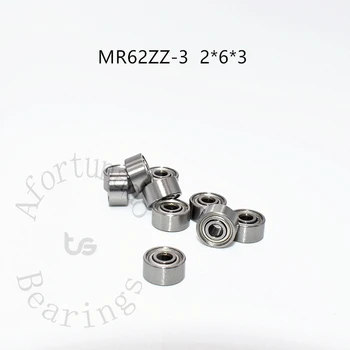 MR62ZZ-3 10 шт. миниатюрных подшипников 2*6*3 (мм) Бесплатная доставка Детали высокоскоростного механического оборудования из хромированной стали с металлическим уплотнением