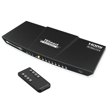 TESmart HDMI разъем сплиттер 2 в 8 выход видео коммутатор на DVD-диск ПС3 ТВЧ усилитель двойной дисплей видео сплиттер