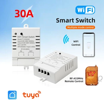 Tuya Smart Wifi Switch DIY Таймер + пульт дистанционного управления AC 85-265 В Беспроводной контроллер Wifi для Alexa Google Home