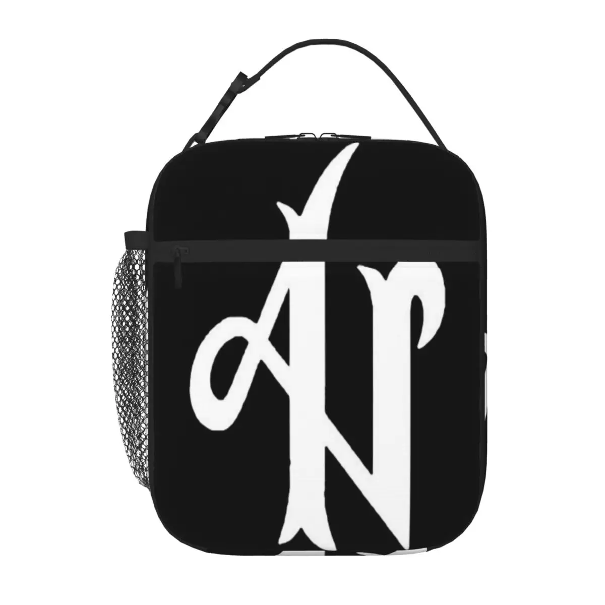 Логотип Camiseta Negra Adexe Y Nau, 100 % термосумка Algodon Tallas для ланча, Термоконтейнер, Детская сумка для еды