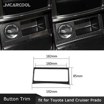 Автомобильная панель кнопок переключения полного привода с отделкой из углеродного волокна, наклейка на раму для Toyota Land Cruiser Prado 2010-2018