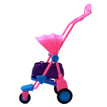 Аксессуары для кукол в смешанном стиле, Розовая пластиковая корзина для покупок, автомобиль для домашних животных, спортивная игрушка на открытом воздухе для куклы Барби, Кукольный домик, Детские игрушки в подарок
