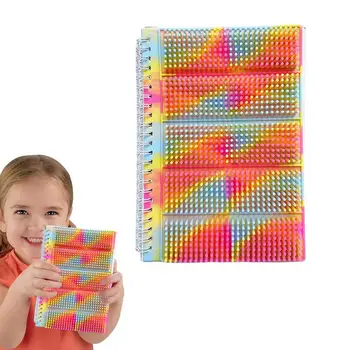 Блокнот в силиконовой обложке формата А5 со спиральными страницами, дневники в силиконовой обложке с кисточками, эластичные игрушки-непоседы для женщин, поддающиеся прессованию
