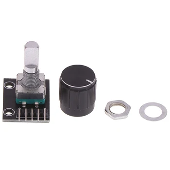 Высококачественный 1 шт. черный модуль поворотного энкодера KY-040 Brick Sensor Development Board Черный для Arduino