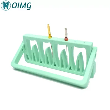 Держатель для стоматологических эндофайлов, 8 отверстий, Подставка для файлов корневых каналов, Зеленая дезинфекционная стойка, Инструмент для стоматолога, стоматологический инструмент