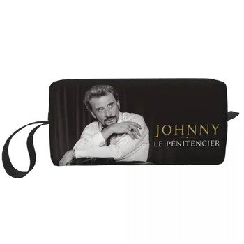 Дорожная Косметичка Johnny Hallyday Rock Women French France Singer Органайзер для туалетных принадлежностей и макияжа Lady Beauty Storage Dopp Kit