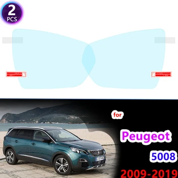 Защитная пленка с полным покрытием для Peugeot 5008 MK1 MK2 MPV 2009 ~ 2019 Зеркало заднего вида автомобиля, Непромокаемые Противотуманные Аксессуары 2018 2017