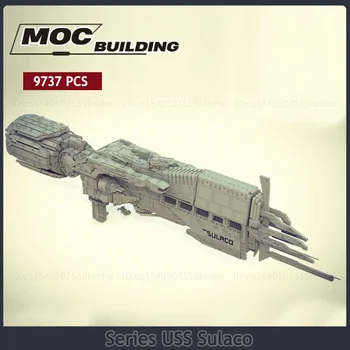 Космическая серия USS Sulaco Модель Moc Строительные блоки Космический корабль Технология сборки 