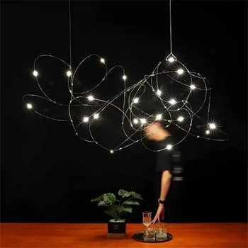 Креативная люстра Nordic Firefly в стиле арт-деко, дизайнерский светильник в минималистичном стиле для роскошных светильников в гостиных отелей