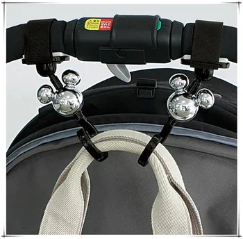 Крючок для детской тележки, детская многофункциональная подвесная сумка, вращающаяся на 360 градусов, аксессуары для хранения колясок, аксессуары для детских колясок