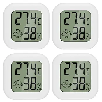 Мини-ЖК-цифровой термометр-гигрометр, Термогигрометр для помещений, измеритель влажности для детской комнаты, гостиной, офисного холодильника