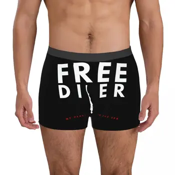 Мужские трусы-боксеры для дайвинга Heart Beat Free Diver 6, сексуальные трусы, забавная графика, забавная новинка для зимнего ношения