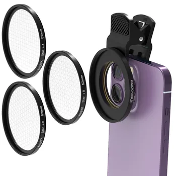 Наборы камер KnightX с широкоугольным объективом Fisheye cpl star filter и клипсовым объективом на телефон для смартфона