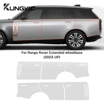 Наклейка на Заднюю Дверь KUNGKIC 8,5 мил для Range Rover Extended Wheelbase 2023-UP Краска PPF Прозрачная Предварительно Вырезанная Защитная Пленка Clear