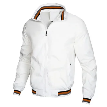 Новая мужская куртка для гольфа 2024 года, куртка на молнии, Мужская Повседневная уличная куртка-бомбер в стиле Хип-хоп, мужская одежда, Большие Размеры M-4XL