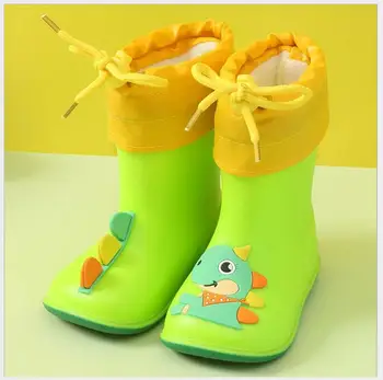 Новые стильные классические детские непромокаемые ботинки из ПВХ, резиновая детская обувь с героями мультфильмов, детская водонепроницаемая обувь, непромокаемые непромокаемые ботинки