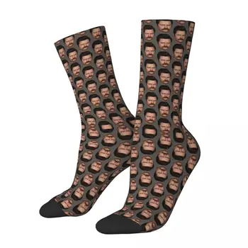 Носки Ron Swanson Harajuku, высококачественные чулки, всесезонные носки, аксессуары для подарков унисекс