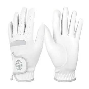 Перчатки для гольфа Износостойкие мужские перчатки для гольфа из искусственной кожи, удобные дышащие износостойкие перчатки, одна упаковка для защиты от солнца