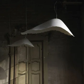 Подвесной светильник в скандинавском стиле Современный художественный дизайн Светильник из смолы для гостиной спальни столовой Украшения кухни Светодиодная люстра