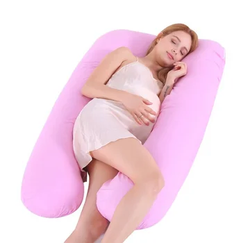Подушка для беременных всего тела U-образная подушка для беременных со съемным хлопчатобумажным чехлом