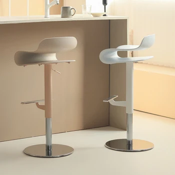 Подъемный барный стул, вращающийся стульчик для кормления, идеально подходит для домашнего офиса
