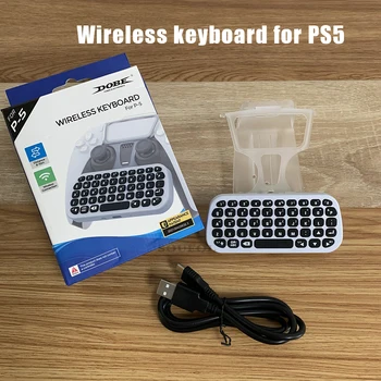 Портативная беспроводная клавиатура, чат-панель для PS5, геймпад, совместимые с Bluetooth Игровые аксессуары для обмена сообщениями, контроллер Playstation 5