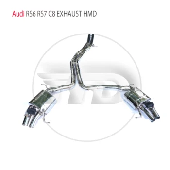 Производительность выхлопной системы HMD из нержавеющей стали Catback для Audi RS6 RS7 C8 Автоматическая замена Модификация электронного клапана