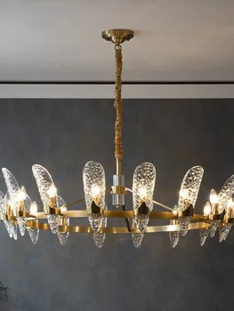 промышленное освещение nordic led crystal, потолочный светильник для дома, люстра deco maison luminaria de mesa