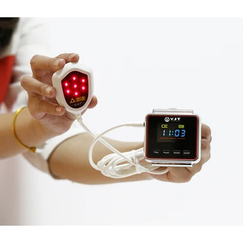 Сахарный диабет Уменьшает лазерное Акупунктурное устройство 650-нм Лазерная Терапия, часы, Машина для Дропшиппинга, Очиститель крови