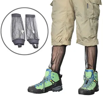 Сетчатый чехол для ног с защитой от комаров, защита для ног, носок от комаров в джунглях, Дышащие летние гетры для ног от комаров