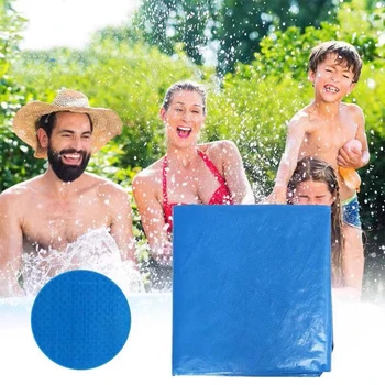 Синее защитное покрытие для пола бассейна, изготовленное из экологически чистого полиэтилена, износостойкое, прочное