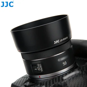 Сменная бленда объектива JJC LH-ES65B Совместима с объективом Canon RF 50mm F1.8 STM для EOS R6 Ra RP R5 C70 Аксессуары для объективов камеры
