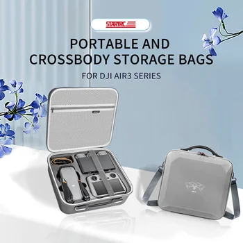 Сумка через плечо для дрона DJI Air 3, сумка для хранения аксессуаров, портативный чехол для переноски, сумка из искусственной кожи для RC2, сумка через плечо RC-N2.