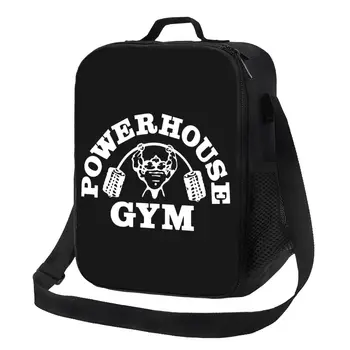 Термоизолированная сумка для ланча Powerhouse Gym для бодибилдинга, фитнеса, пополнения мышц, сумка для ланча для работы, учебы, путешествий, коробка для еды Bento