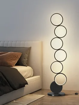 Торшер Современный минималистичный креативный светильник с полым кольцом, новая настольная лампа для защиты глаз с полным спектром действия